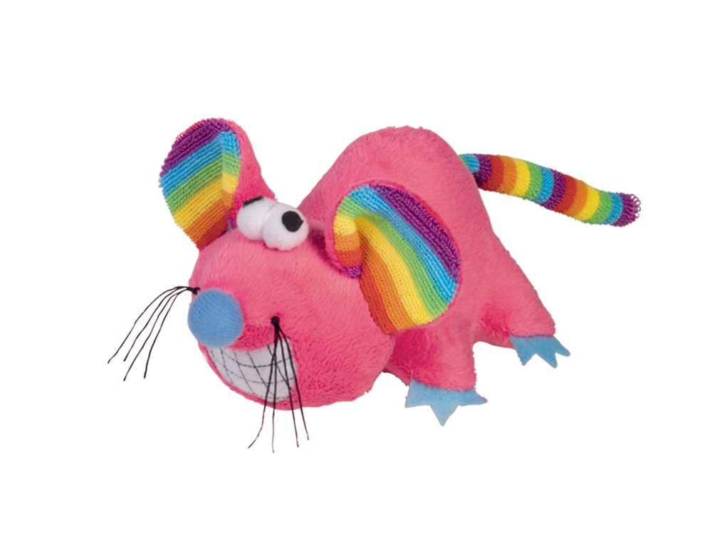 ȘOBOLAN DIN FLEECE 'RAINBOW', 14 CM