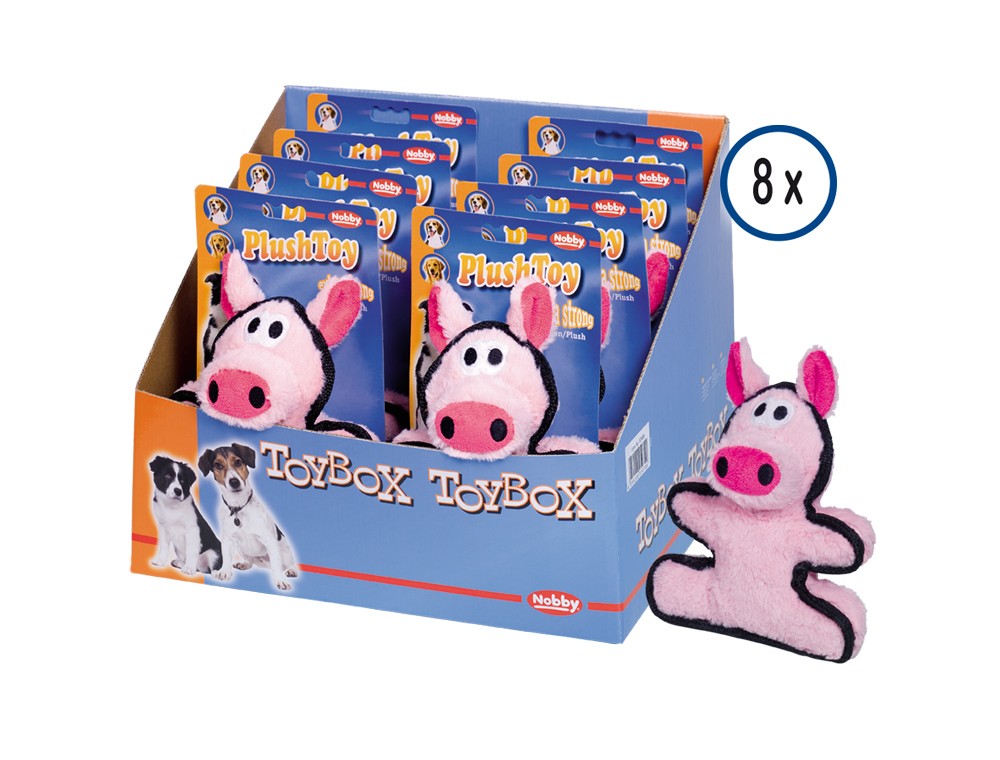 PIG PLUSH 'COOLE SAU' EXTRA STRONG, DISPLAY 8 PCS., 19 CM