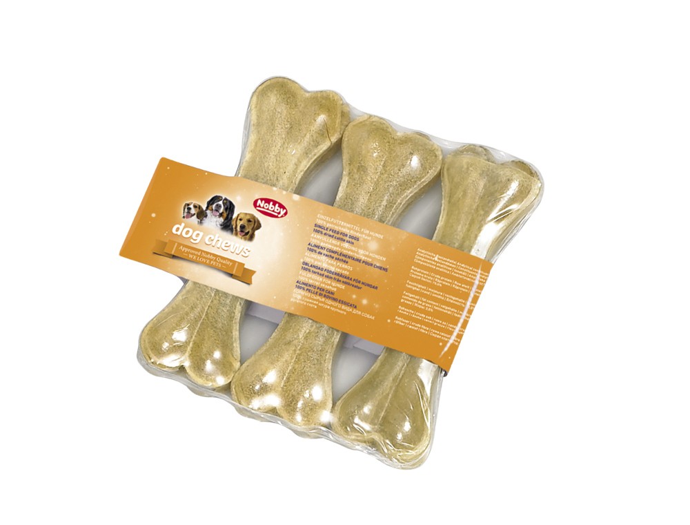 OSICE RAWHIDE PRESATE, 3 BUC; 13,0 CM; 60 G