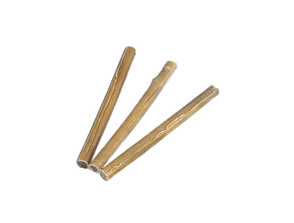 Betisor răsucit de ronțăit din piele presată | 13,0 CM; Ø 15 MM