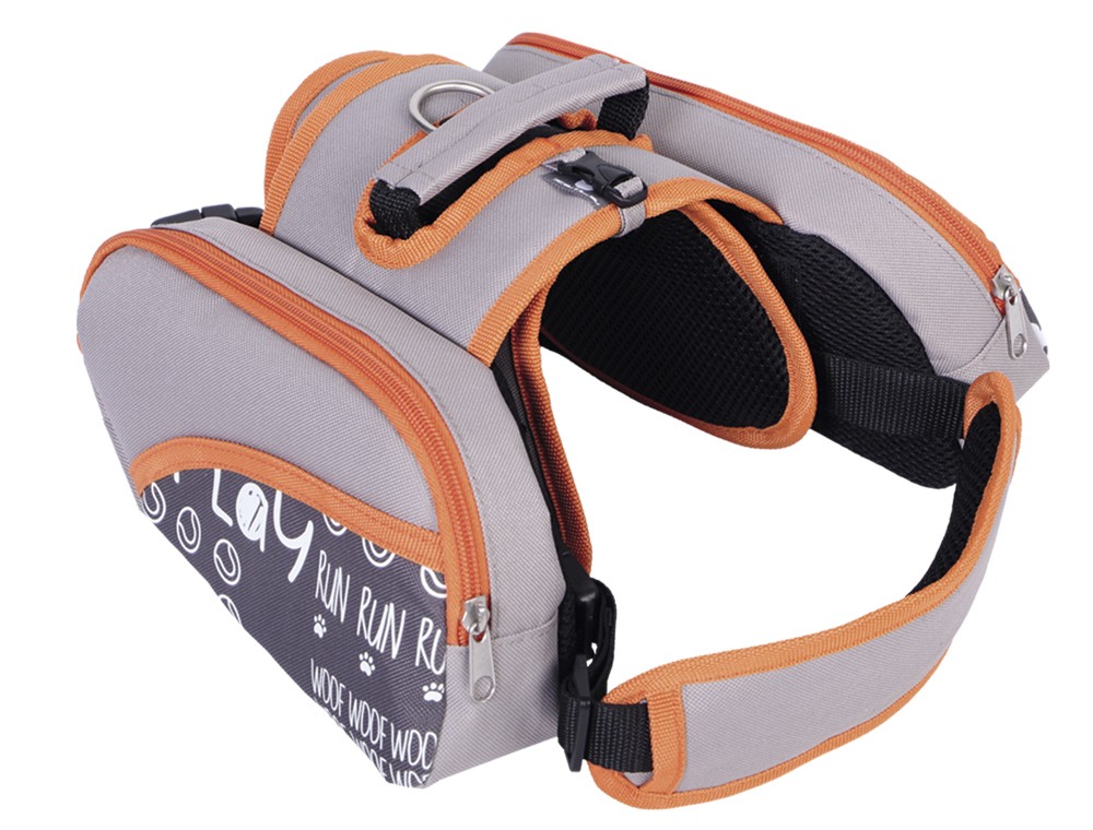 Ham cu genți pentru câini 'PRUNE' | piept: 41-55 cm, talie: 57-107 cm