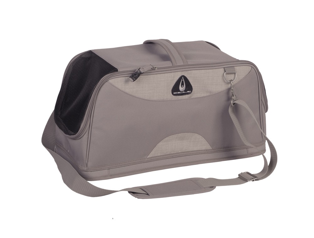 Geanta transport pentru caini 'SALAMINA' | bej | 48,5 x 24 x 24,5 cm