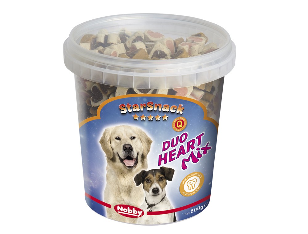 STARSNACK DUO HEART MIX, CAN 500 G