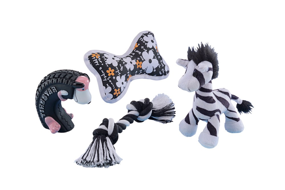 SET STARTER, NEGRU / ALB 4-BUC