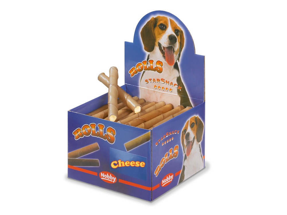 ROLLS CHEESE, DISPLAY 50 PCS pentru câini