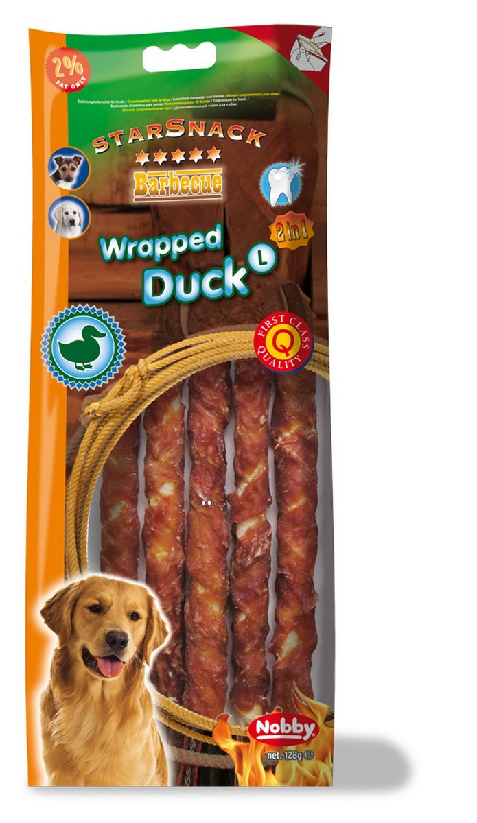 STARSNACK 'WRAPPED DUCK', L, 128 G
