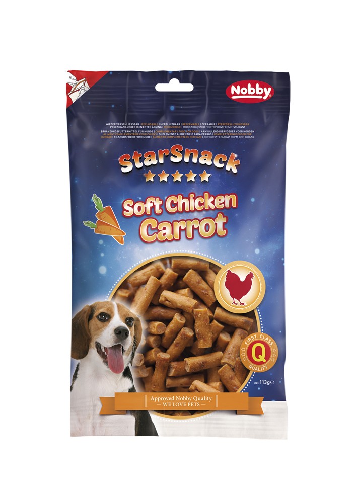 STARSNACK 'SOFT CHICKEN CARROT', 113 G