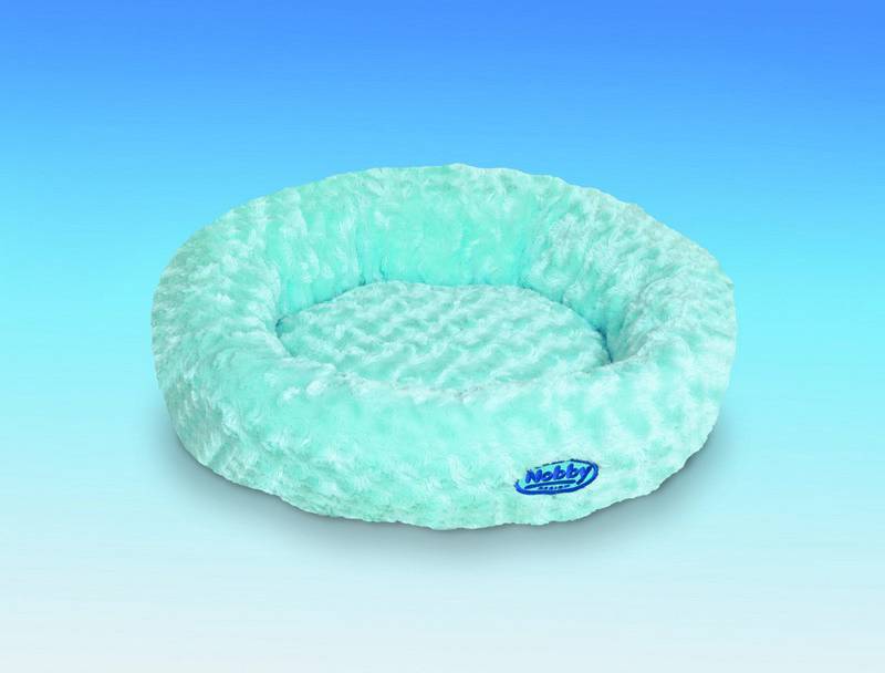 Culcus pentru câini DONUT 'ARUSHA' | albastru | Ø 45 CM