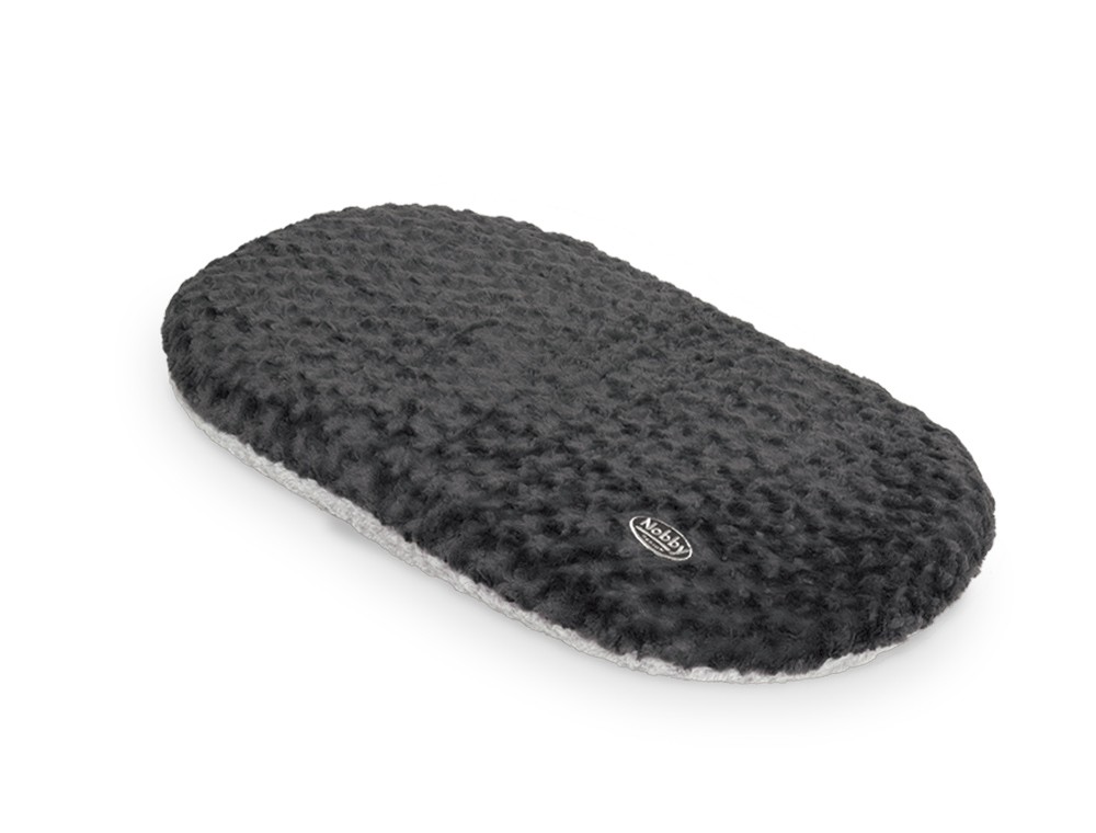 pernă ovală pentru câini 'SEOLI' | gri închis / gri deschis | L X W: 57 X 37