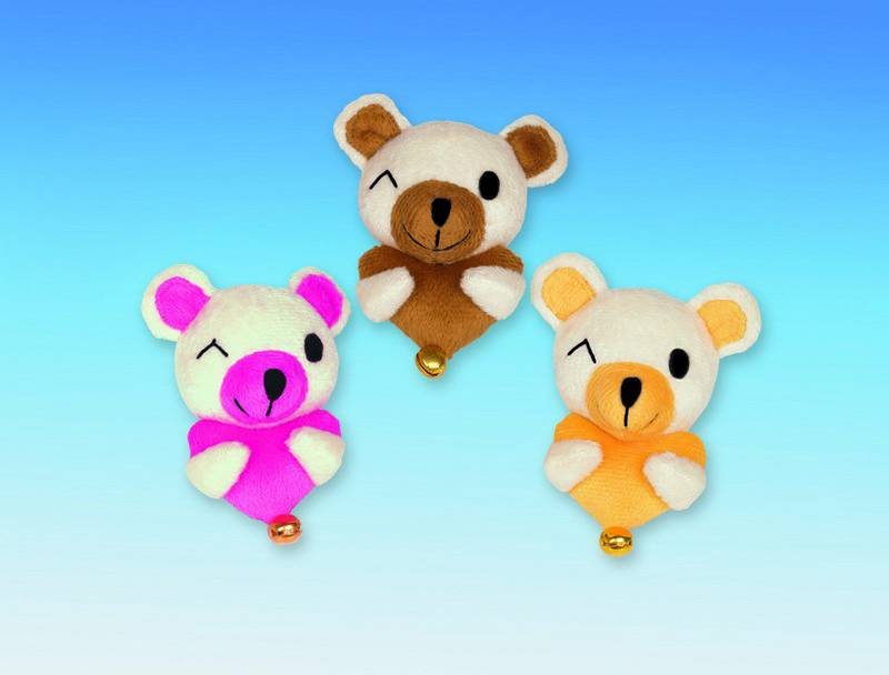 PANDA PUFOASĂ CU CATNIP ASORTAT, 9 CM pentru pisici