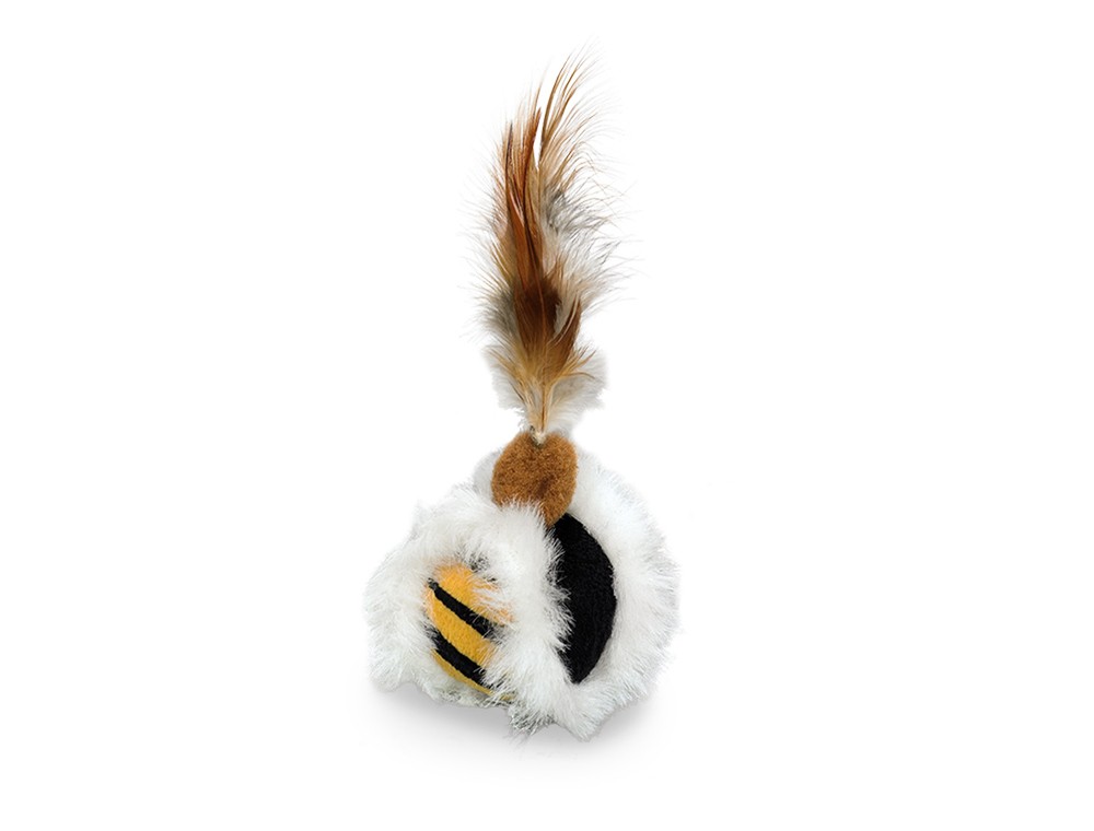 Minge din plus cu pana | cu CATNIP | 5 CM pentru pisici