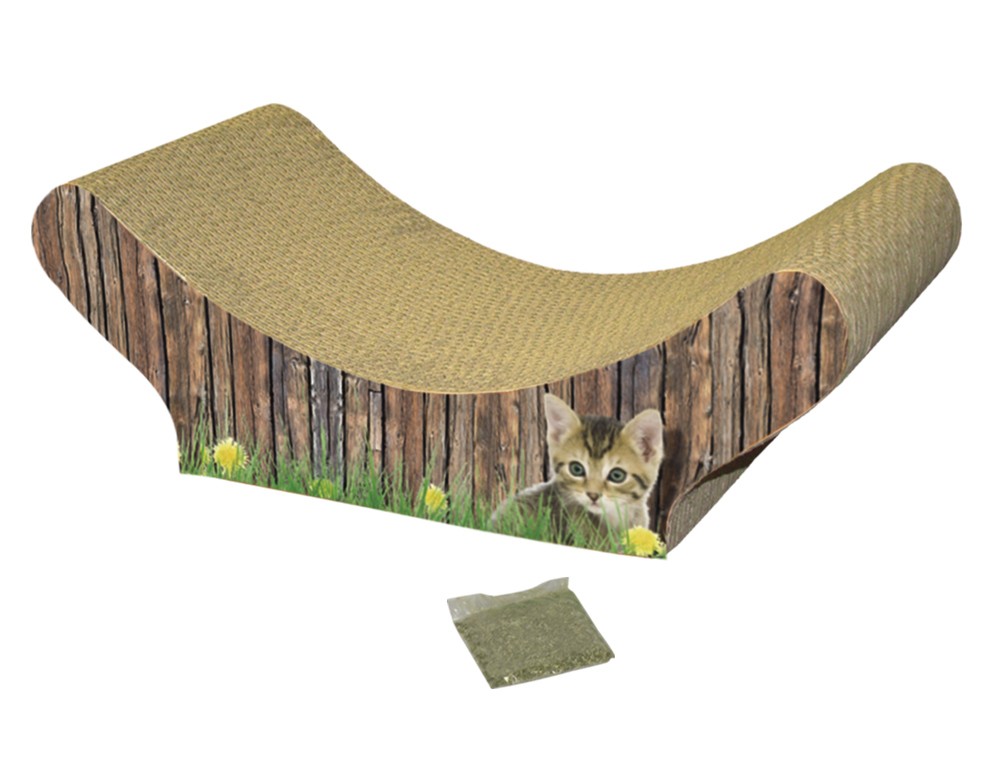 Sisal din carton pentru pisici 'wave' 47 x 21 x 17 cm