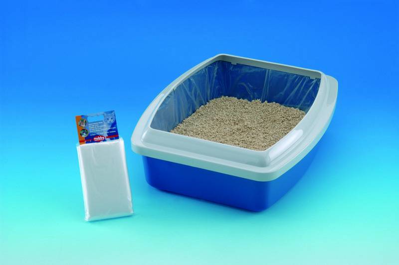 PUNGĂ DIN PLASTIC PENTRU LITIERĂ 56 X 46 X 30. 10 BUC