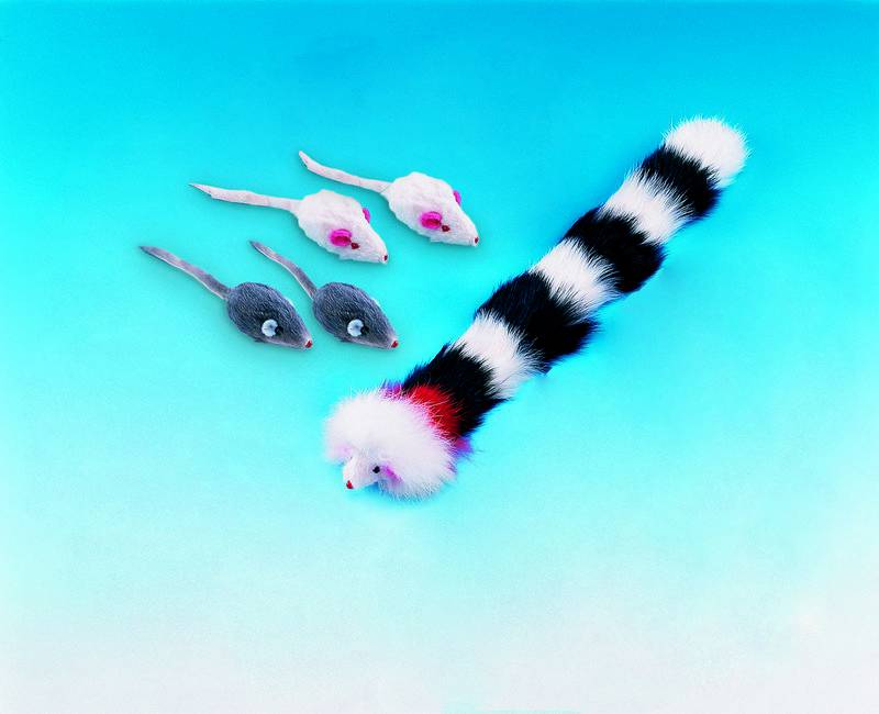 Șoarece PUFOASĂ SUPER CU ZGOMOT pentru pisici