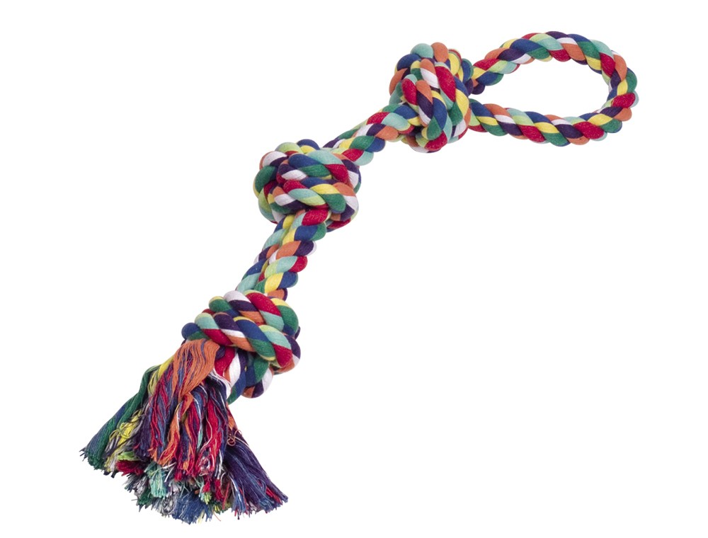 multicolor | 580 g | 60 cm | 3 Noduri pentru câini