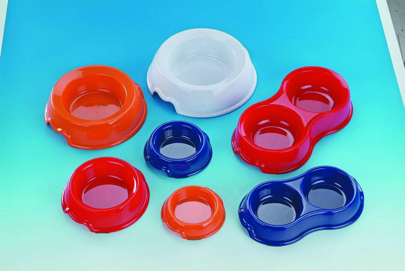 Castron din plastic pentru câini | alb | 175 ML
