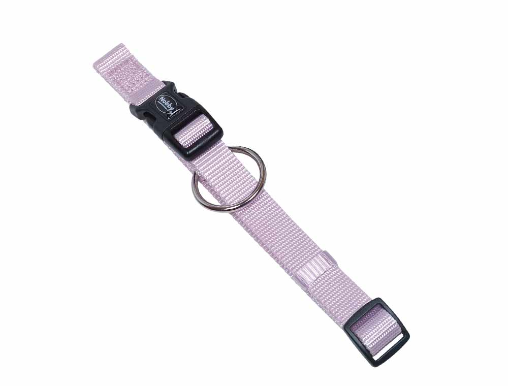 Zgarda pentru câini 'CLASSIC' | liliac | L: 50-65 CM; W: 25 MM