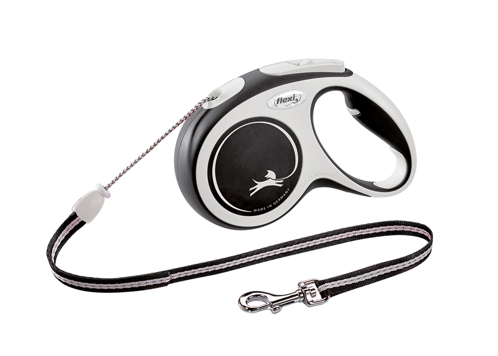 Flexi New Comfort pentru câini | M | Snur | 5 m | negru