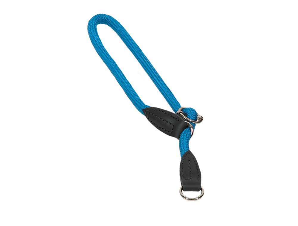 Zgarda strangulatoare cu opritor FUN ROYAL | albastru deschis | L: 50 CM; W: 9 MM