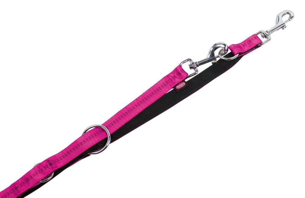 Lesă de antrenament 'Soft Grip', fucsia / negru L: 200 CM; W: 20