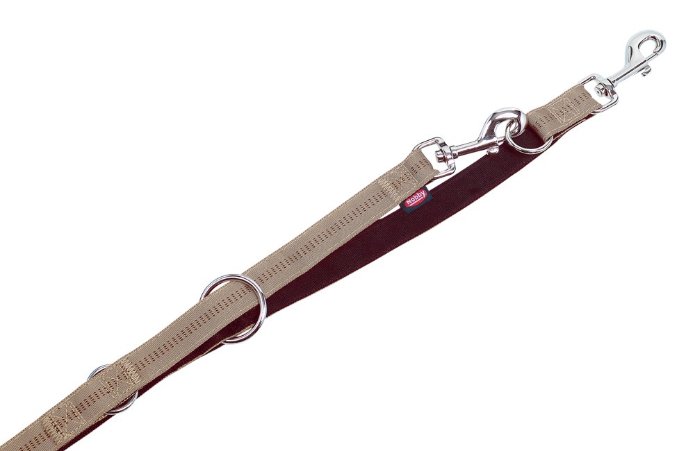 Lesă de antrenament 'SOFT GRIP', BEIGE / CHOCOLATE L: 200 CM; W: pentru câini