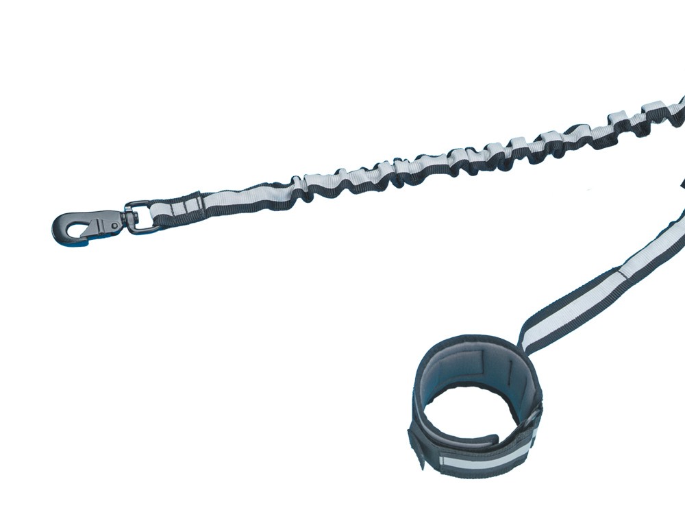 Lesa elastică pentru câini 'JOGGING LEASH ELASTIC' | pentru jogging/bicicletă | L: 100/150 CM; W: 25 MM