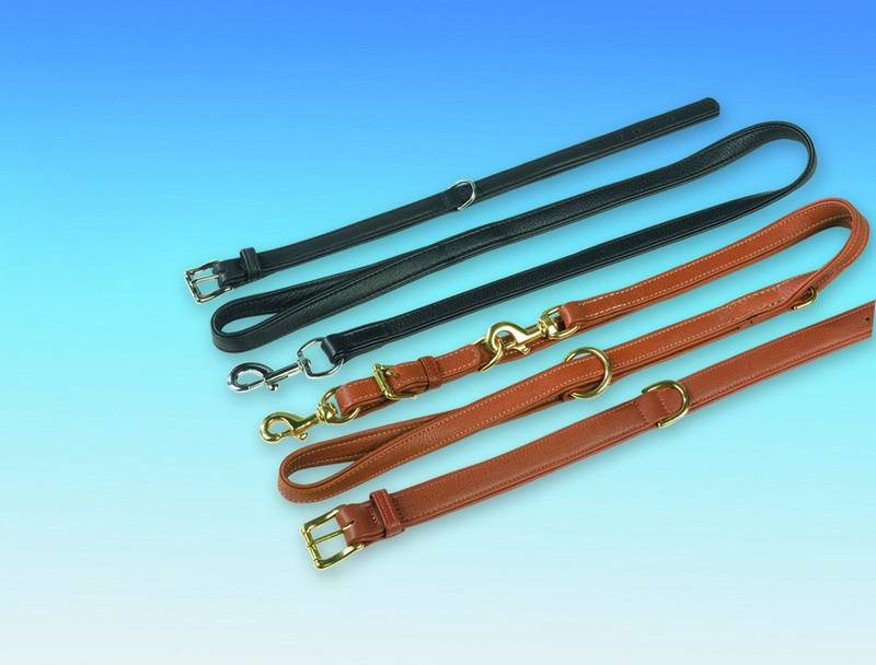 Zgarda din piele de ELAN | plata | maro | 37 CM (30-35 CM); 13/17 MM