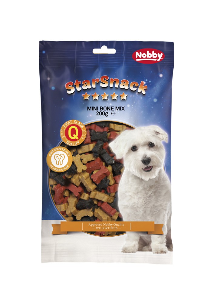 STARSNACK MINI BONES MIX, BAG; 200 G