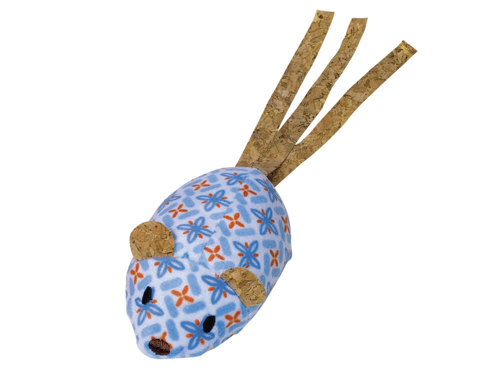 Jucărie pentru pisici Șoricel din plus | cu catnip | 20 cm | albastru