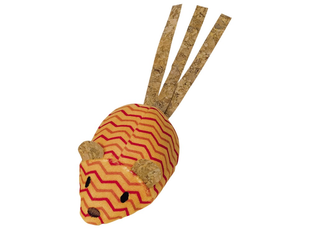 Soricel din plus cu catnip, portocaliu, 20 cm pentru rozătoare