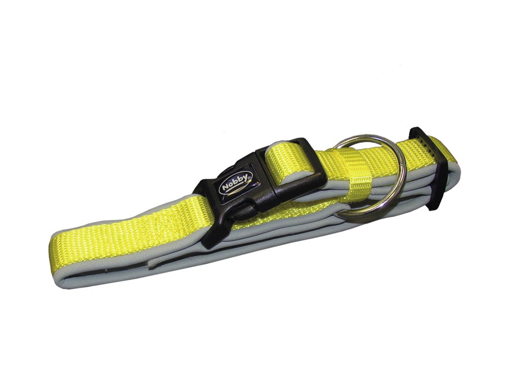 Zgarda pentru câini 'Classic Preno' Mini | galben/gri | L: 20-30 cm; W: 15/20 mm