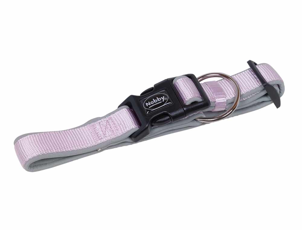 Zgarda pentru câini 'CLASSIC PRENO' | Liliac | L: 30-45 CM;