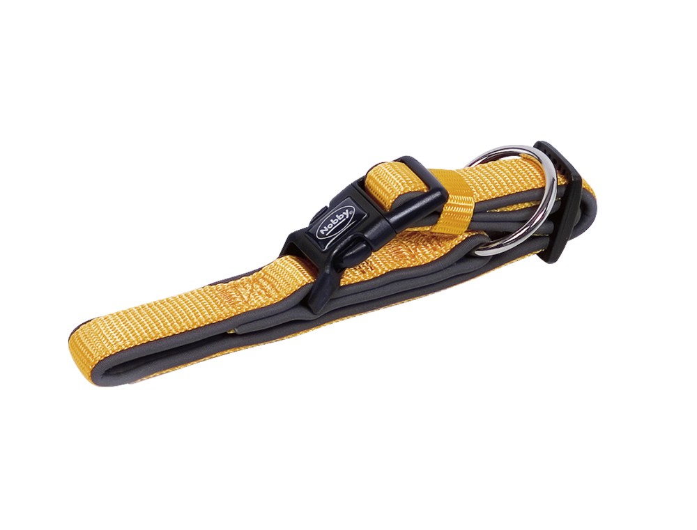 Zgarda pentru câini 'CLASSIC PRENO' | portocaliu/gri | L: 50-65 CM; W: 25/35