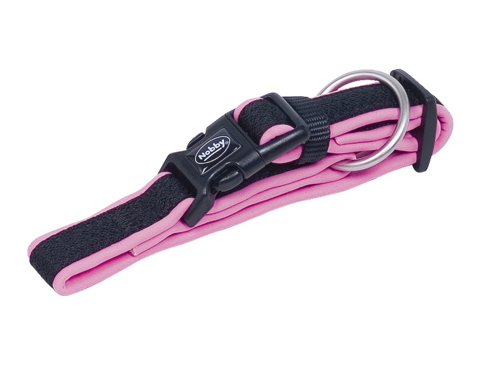 Zgarda pentru câini 'Mesh Preno' | pink | L: 40-55 CM; W: 25/35 MM