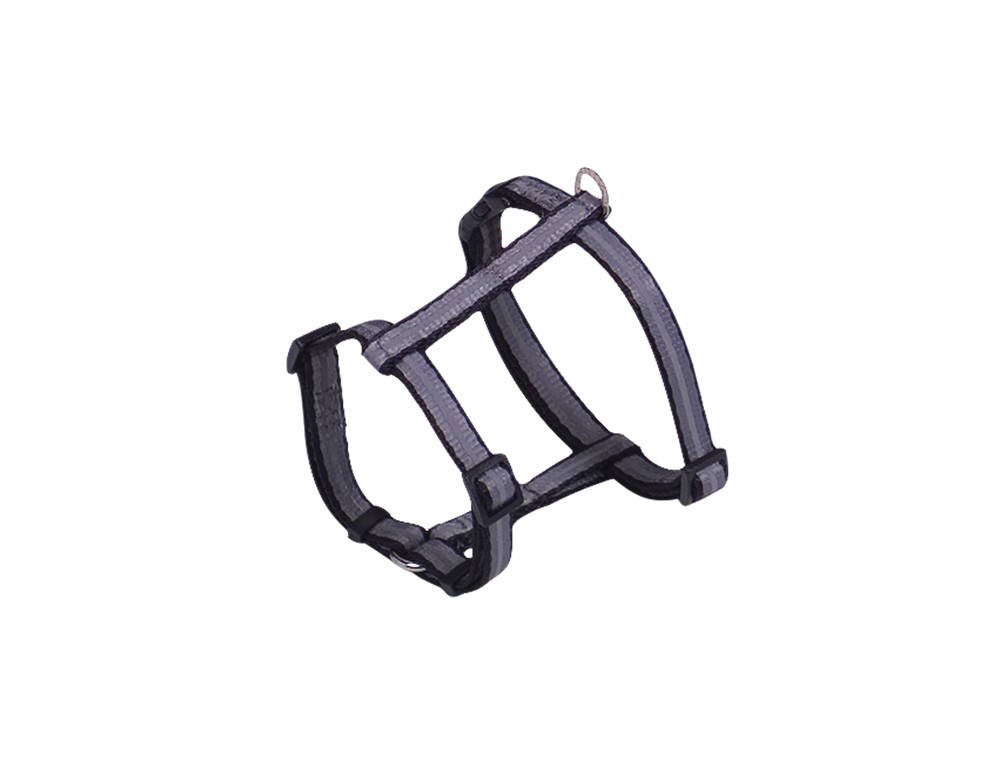 Ham pentru câini 'Mini Reflect' | gri | B: 10mm; L: 25-35cm