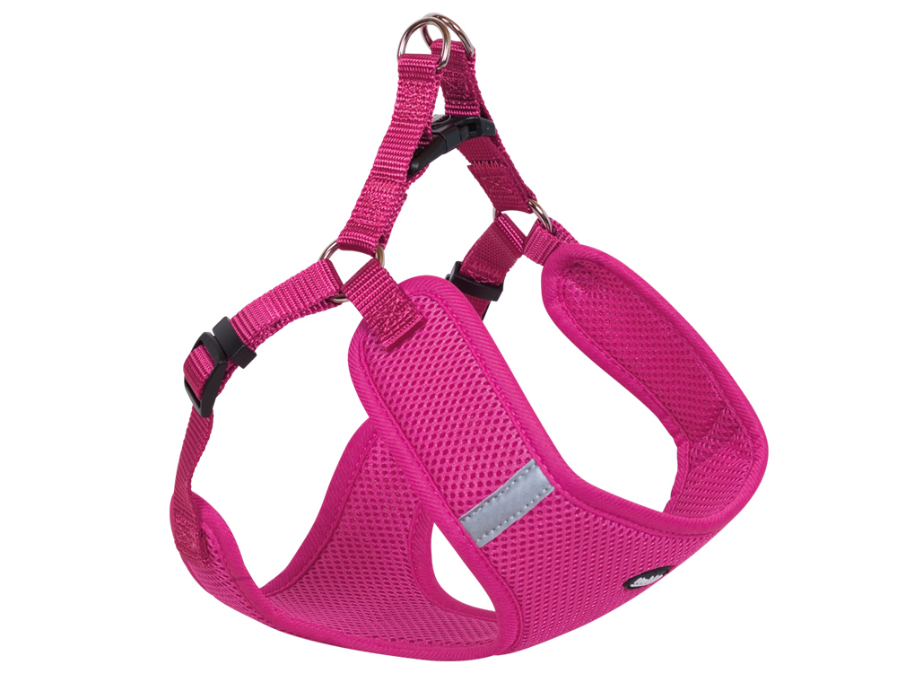 Ham pentru câini 'Mesh Reflect' | căpșună | B:10 mm; L: 33-41 cm +37 cm