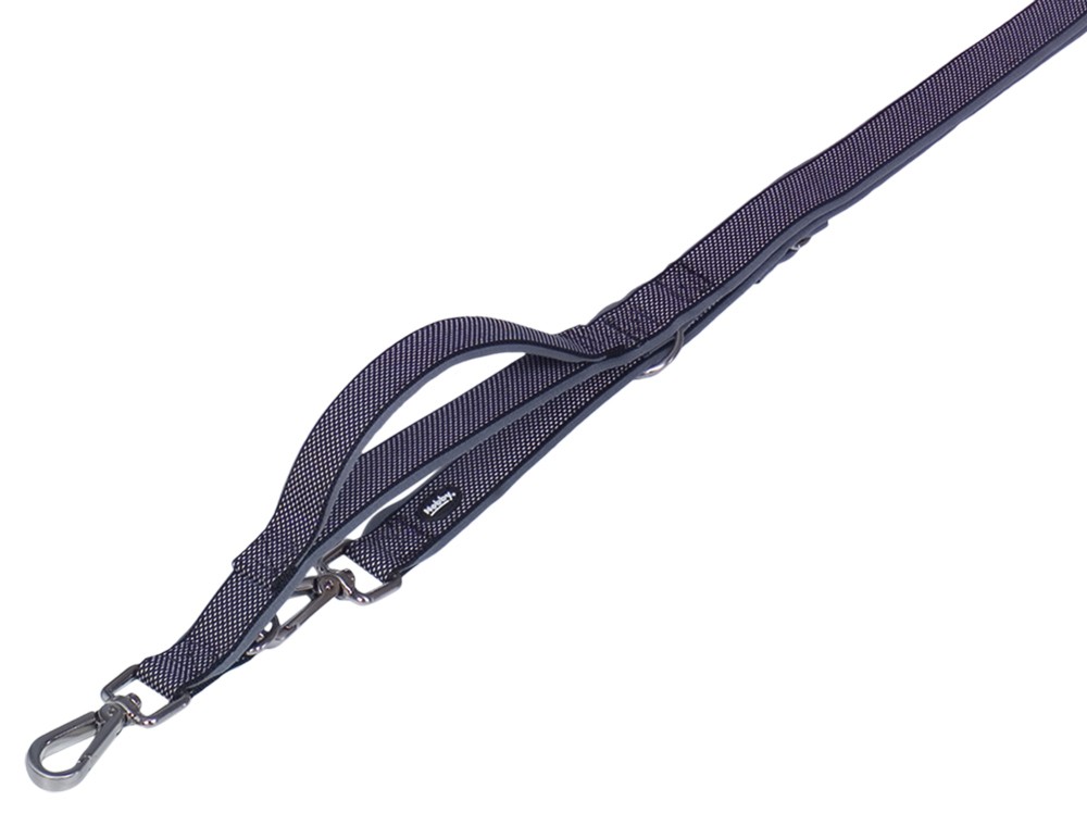 Lesă antrenament Loop 'Classic Preno Royal' | L: 200 cm; W: 25/35 cm | negru