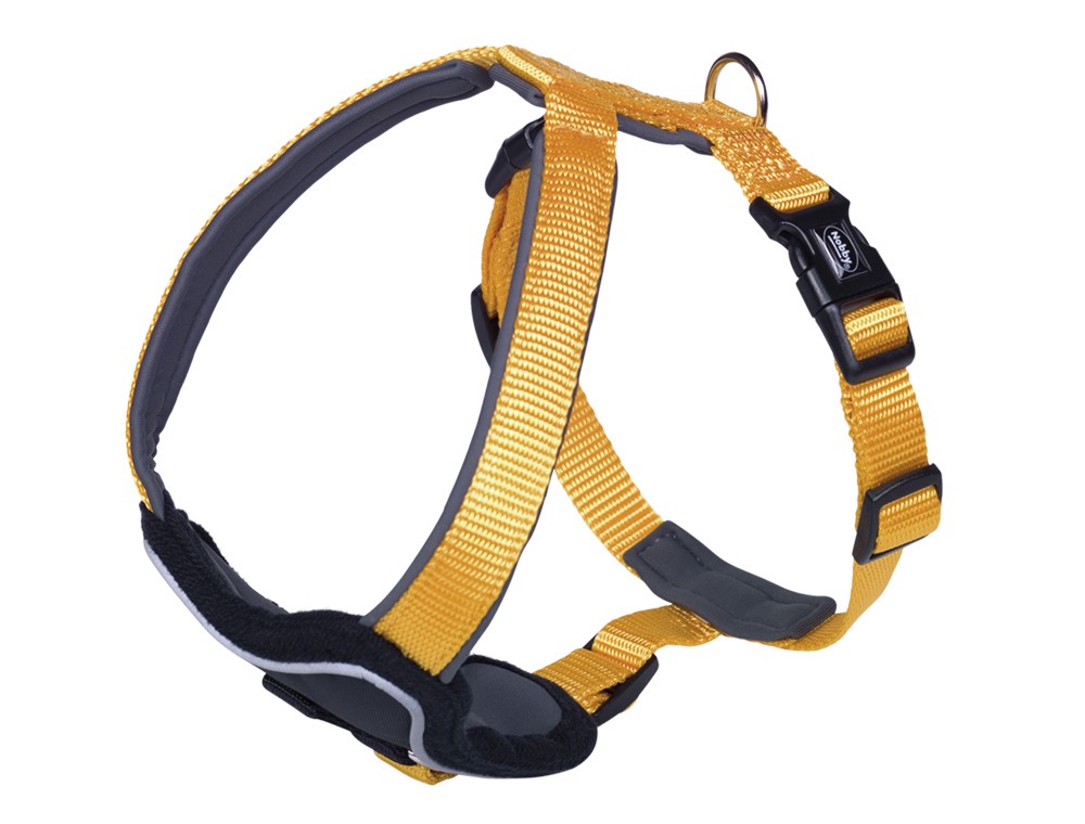 Ham pentru câini Comfort 'Classic Preno' | portocaliu/gri | L: 75-90 cm; W: 35 mm