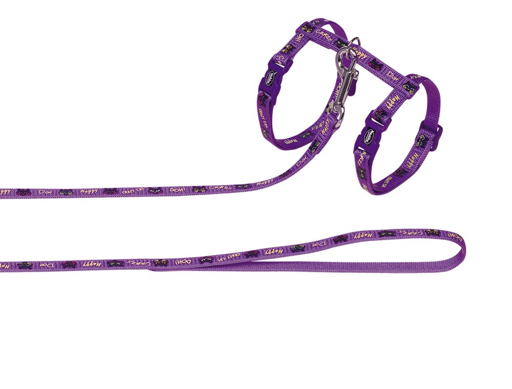 Set Ham si Lesa pentru pisici 'Cat' mov