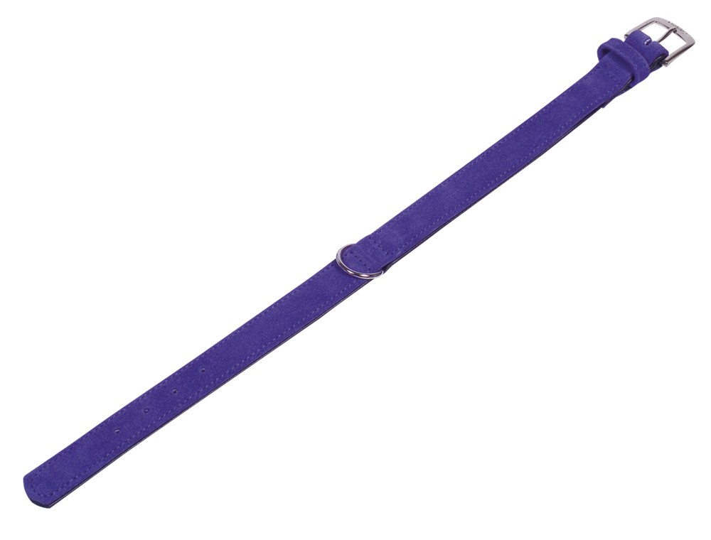 Zgarda pentru câini 'VELOURS' | liliac (Gothic) | 32 cm (25-30 cm); 14/16 mm