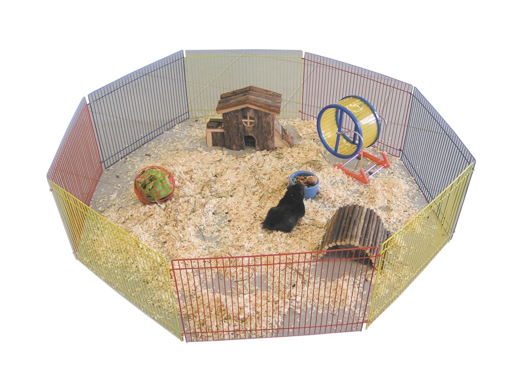 Tarc din metal pentru HAMSTER | multicolor | 8 elemente a 34 X 23 CM