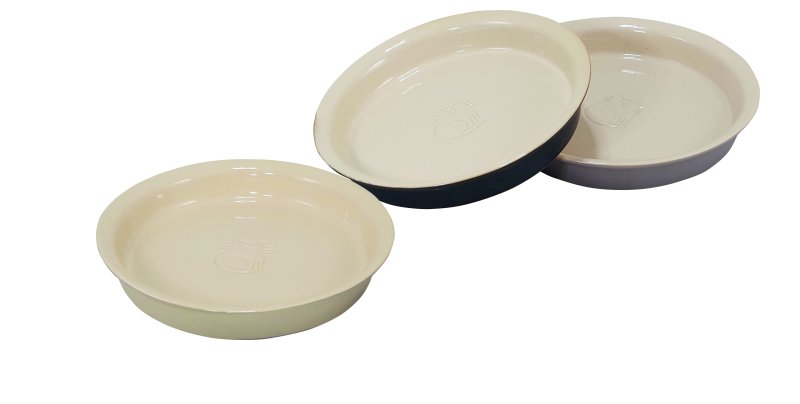 Castron din ceramică 'Miska' pentru pisici | Ø 16 x 2,5 cm | 0,25 l | crem