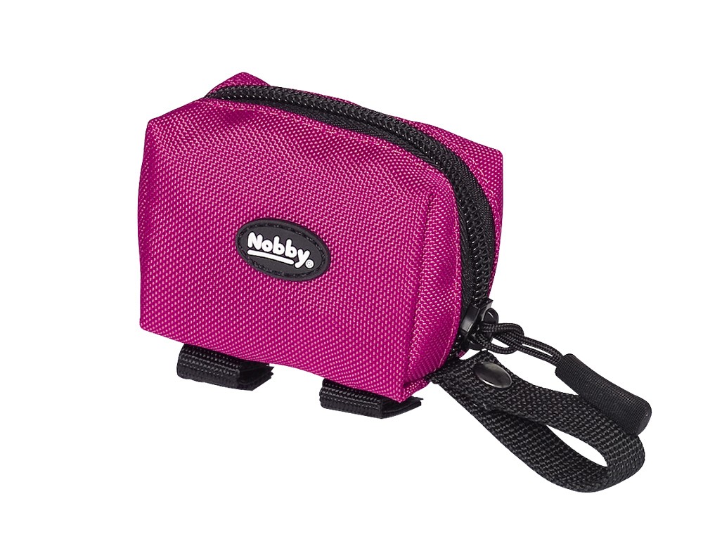 Dozator pentru pungi de excremente pentru câini 'RIO' | zmeură | 7,5 x 4 x 5 cm