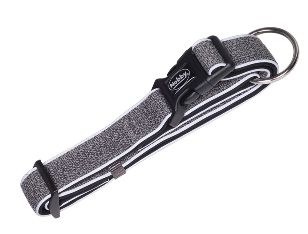 Zgarda pentru câini 'Cayo' | gri | l: 25-35 cm, w: 15/20 mm