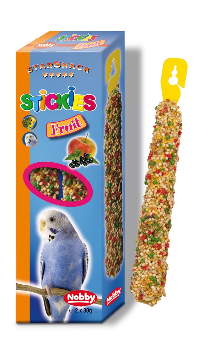 STICKIES PENTRU PISICI BUDGIES CU FRUCTE, 2 X 30 G