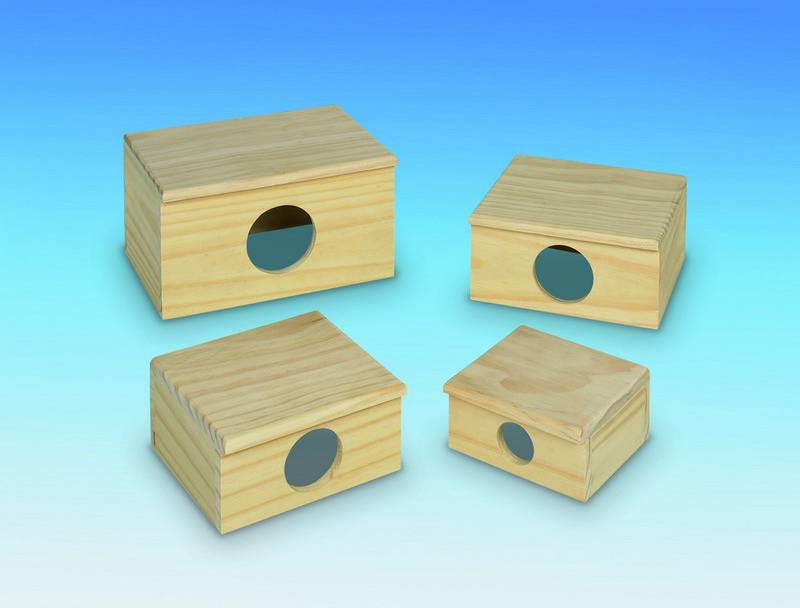 CASA DIN LEMN PENTRU ROZĂTOARE 'FLADA', 12,8 X 12 X 6,3 CM