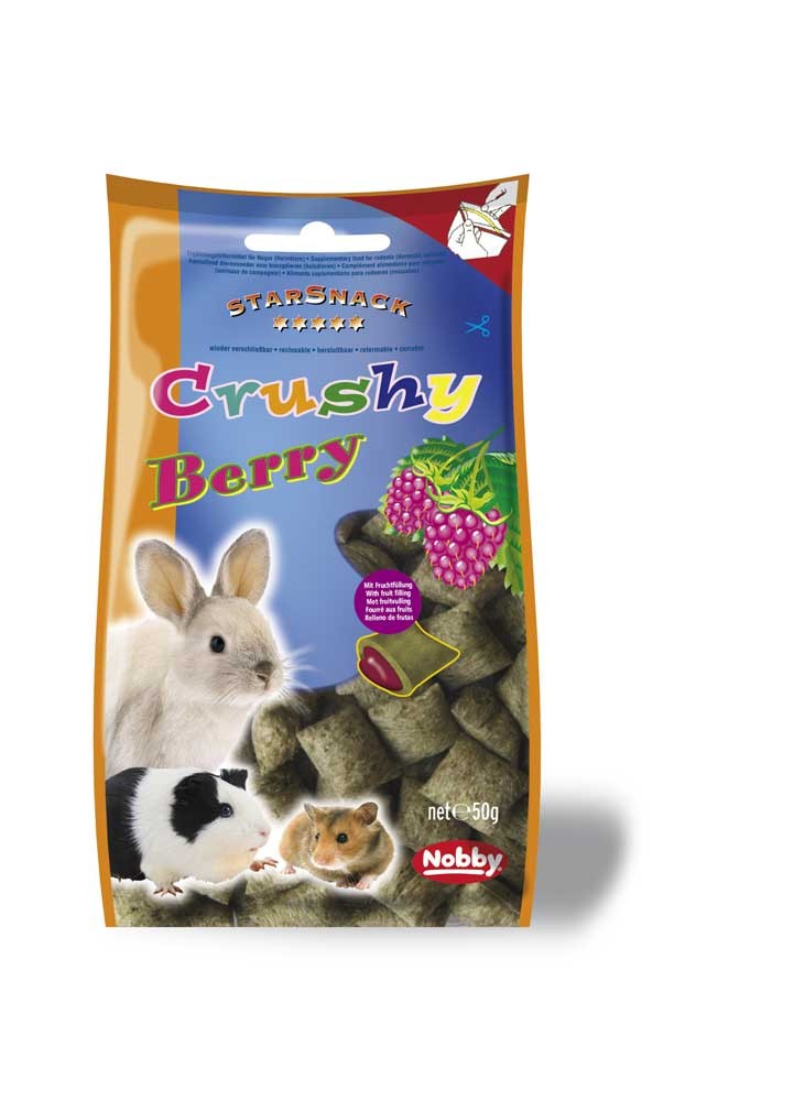 Recompensa pentru rozătoare CRUSHY BERRY | 50 g