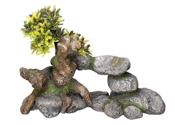 Ornament pentru acvariu | 'BONSAI' | L19 X W9 X H13 CM