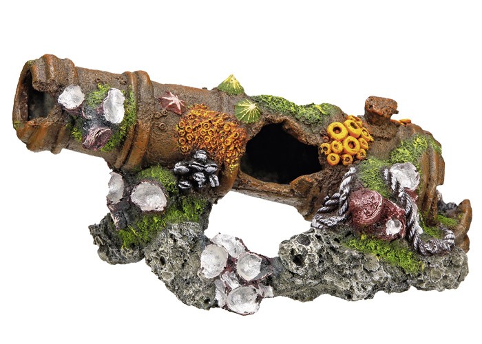 Ornament pentru acvariu | CANNON | L24 X W11,5 X H11,5 CM