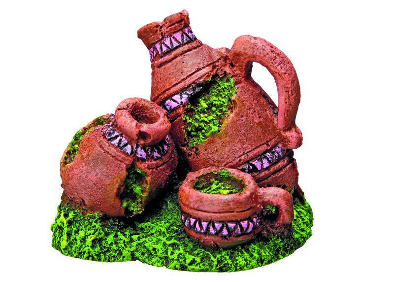 Ornament pentru acvariu | 'JARS' | asortate | 6-6,5 CM | 12 buc.